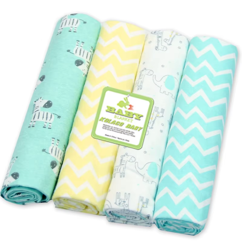 Lulliva™ Cotton Swaddle Blanket Set (4-Pack) – Soft Everyday Baby Essentials