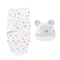 Lulliva™ Newborn Swaddle & Hat Set – Soft Cotton Comfort (0–6 Months)