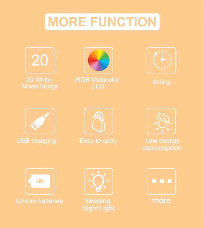 Lulliva™ CalmNest White Noise Machine