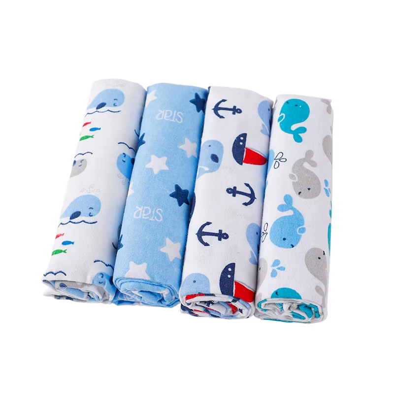 Lulliva™ Cotton Swaddle Blanket Set (4-Pack) – Soft Everyday Baby Essentials