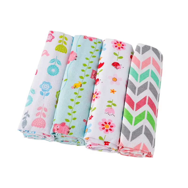 Lulliva™ Cotton Swaddle Blanket Set (4-Pack) – Soft Everyday Baby Essentials