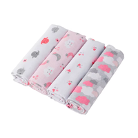 Lulliva™ Cotton Swaddle Blanket Set (4-Pack) – Soft Everyday Baby Essentials